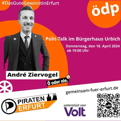Einladung zum Polit-Talk mit André Ziervogel